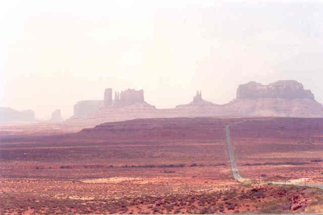 Dust storm - Monument Valley