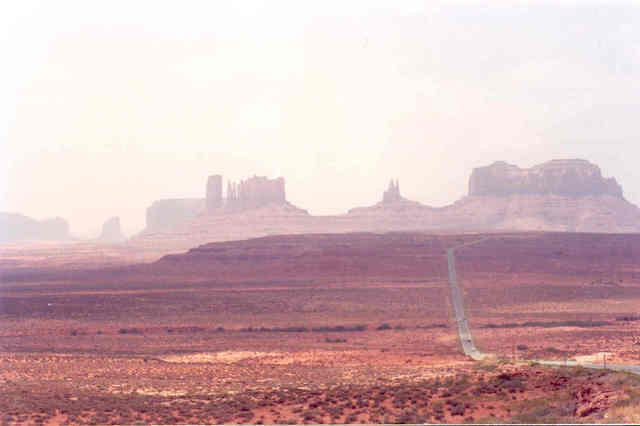 Dust storm - Monument Valley