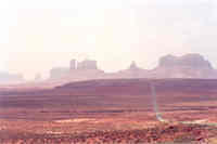 Dust storm - Monument Valley